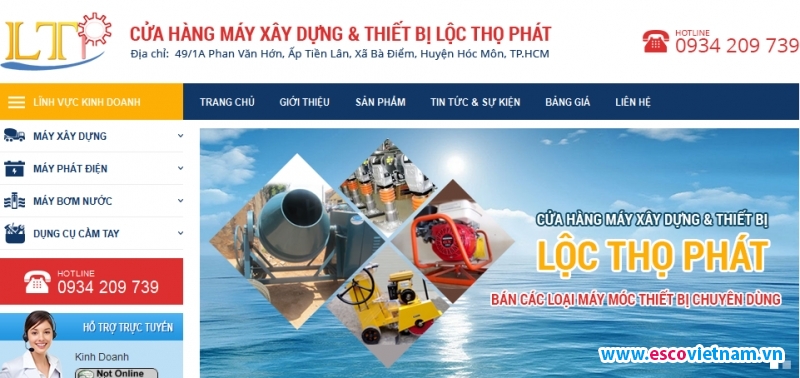 thiet ke website ban may xay dung   mayxaydungltp com