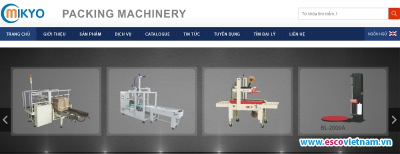 thiet ke website may dong goi   mikyo vn