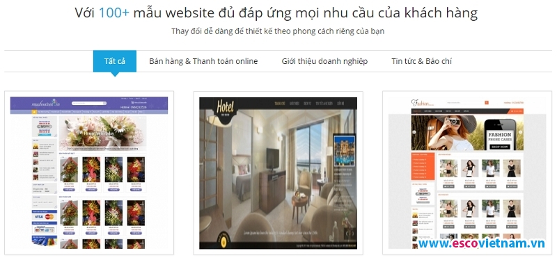 cac mau thiet ke website dep chuan seo