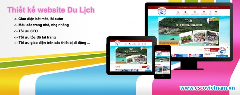 thiet ke website du lich chuyen nghiep